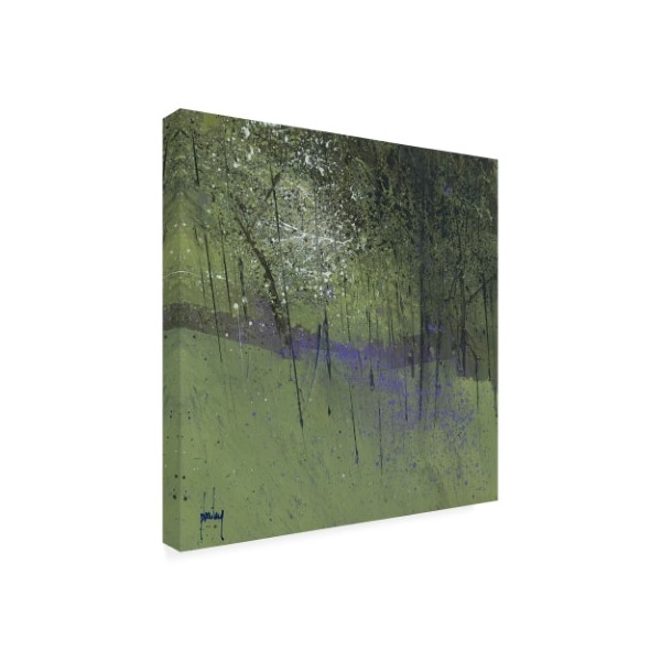 Paul Bailey 'Bluebells On Green' Canvas Art,35x35